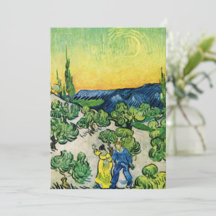 Landskap med gående par av Vincent van Gogh Inbjudningar