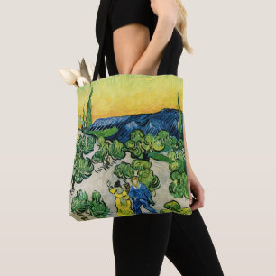 Landskap med gående par av Vincent van Gogh Tygkasse