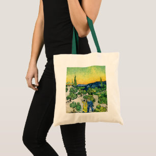 Landskap med gående par av Vincent van Gogh Tygkasse