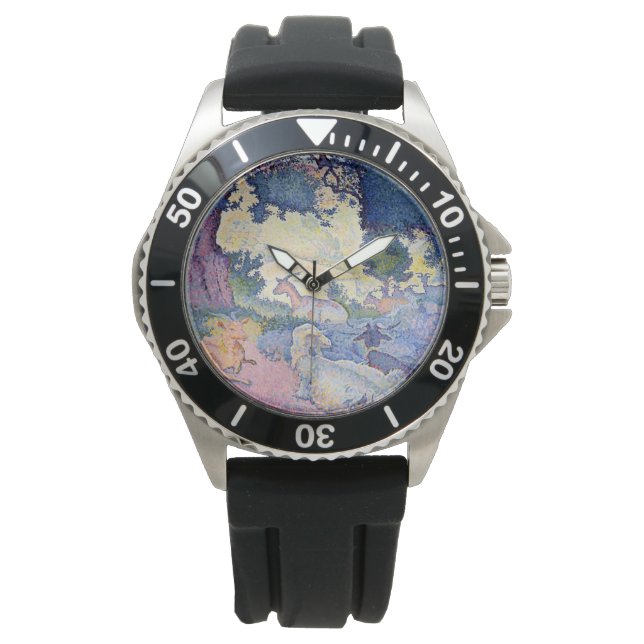 Landskap med getter (av Henri-Edmond Kor) Armbandsur (Framsida)