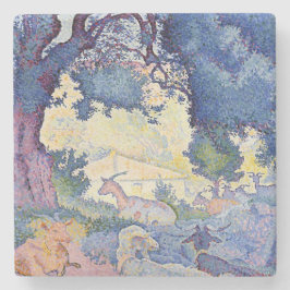 Landskap med getter (av Henri-Edmond Kor) Stenunderlägg