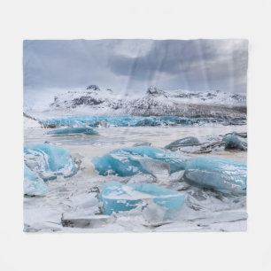 Landskap med glaciäris, Island Fleecefilt