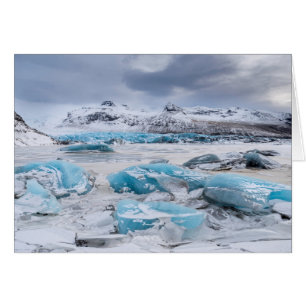Landskap med glaciäris, Island Hälsningskort