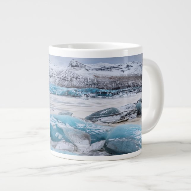 Landskap med glaciäris, Island Jumbo Mugg (Framsida höger)