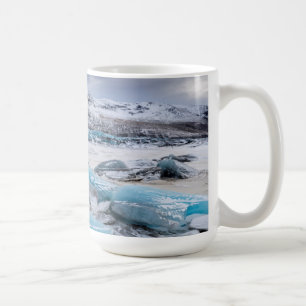 Landskap med glaciäris, Island Kaffemugg
