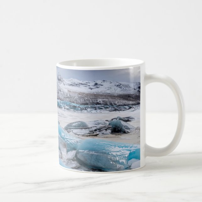 Landskap med glaciäris, Island Kaffemugg (Höger)
