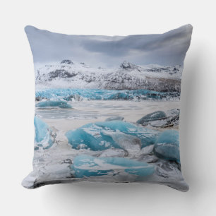 Landskap med glaciäris, Island Kudde