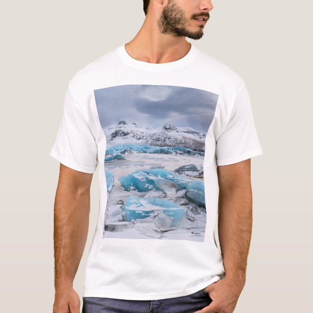 Landskap med glaciäris, Island Tee (Framsida)