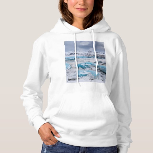 Landskap med glaciäris, Island Tee Shirt (Framsida)