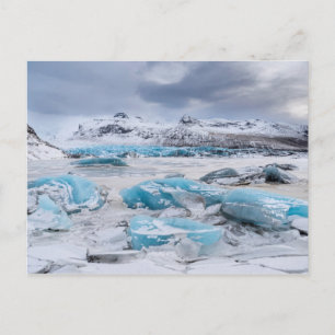 Landskap med glaciäris, Island Vykort