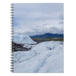 Landskap med glaciärisfält och bergvyer anteckningsbok