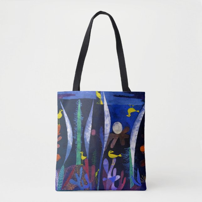 Landskap med gula fåglar, Paul Klee Tygkasse (Framsida)