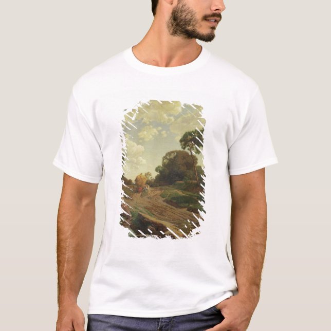 Landskap med Haywagon, c.1858 Tee (Framsida)