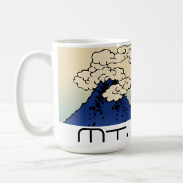 Landskap med Mt. Fuji och moln Kaffemugg