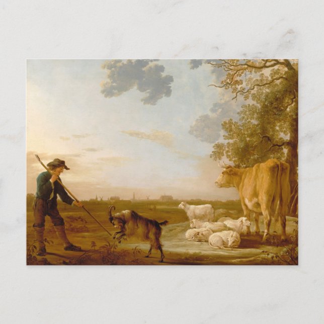 Landskap med nötkreatur Aelbert Cuyp   Vykort (Framsida)