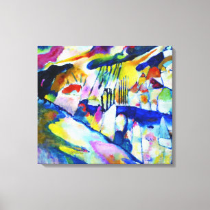 Landskap med regn av Wassily Kandinsky Canvastryck