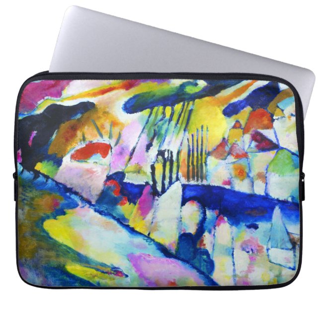 Landskap med regn av Wassily Kandinsky Laptop Sleeve (Framsidan)