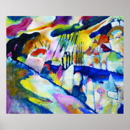 Landskap med regn av Wassily Kandinsky Poster