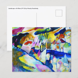 Landskap med regn av Wassily Kandinsky Vykort