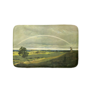 Landskap med regnbåge (av Caspar David Friedrich) Badrumsmatta