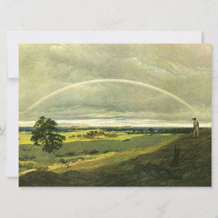 Landskap med regnbåge (av Caspar David Friedrich) Kort