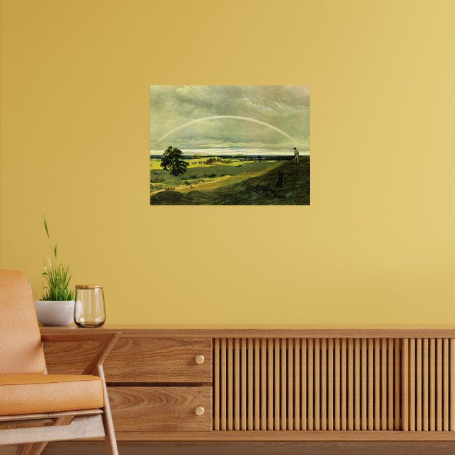 Landskap med regnbåge, berömd konstverk, poster (Vardagsrum 2)