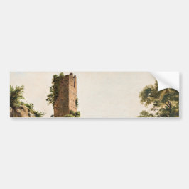 Landskap med ruiner (Byggnad med hög utmattning) Bildekal