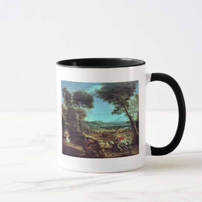 Landskap med St George och draken, c.1610 Mugg (Höger)