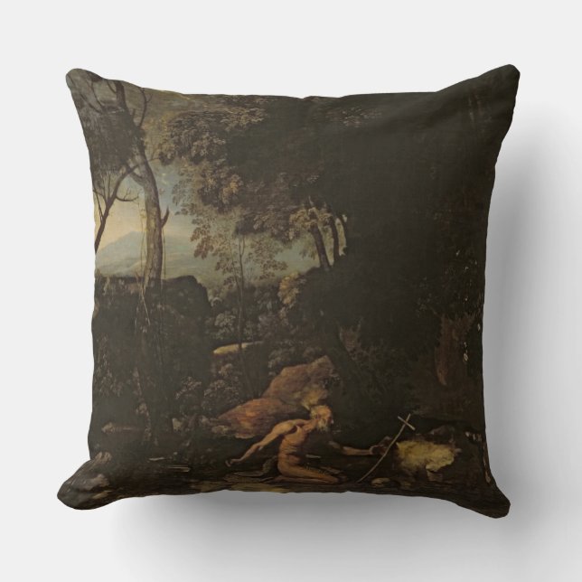 Landskap med St Jerome Kudde (Framsida)
