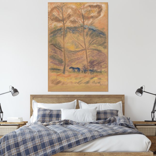 Landskap med vagnsförare canvastryck (Insitu (sovrum))