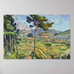 Landskap med viaducten (Mont Sainte-Victoire) Poster