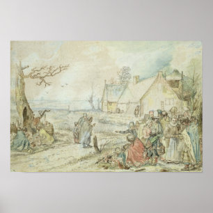 Landskap med zigenska Förmögenhet-Kassörar Poster