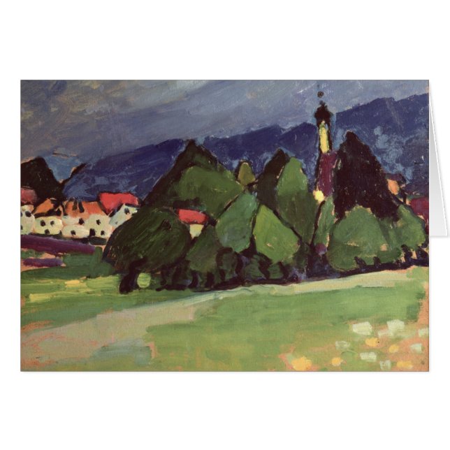 Landskap Murnau Hälsningskort (Framsidan Horizontal)