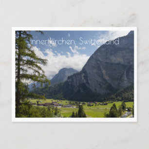 Landskap nära Innertkirchen, Schweiz Vykort