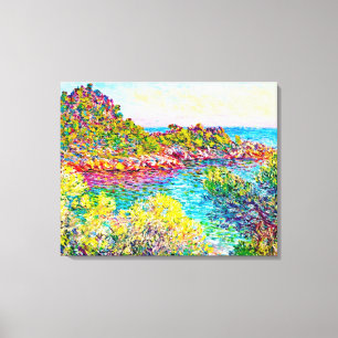 Landskap nära Montecarlo, Claude Monet 1883 Canvastryck