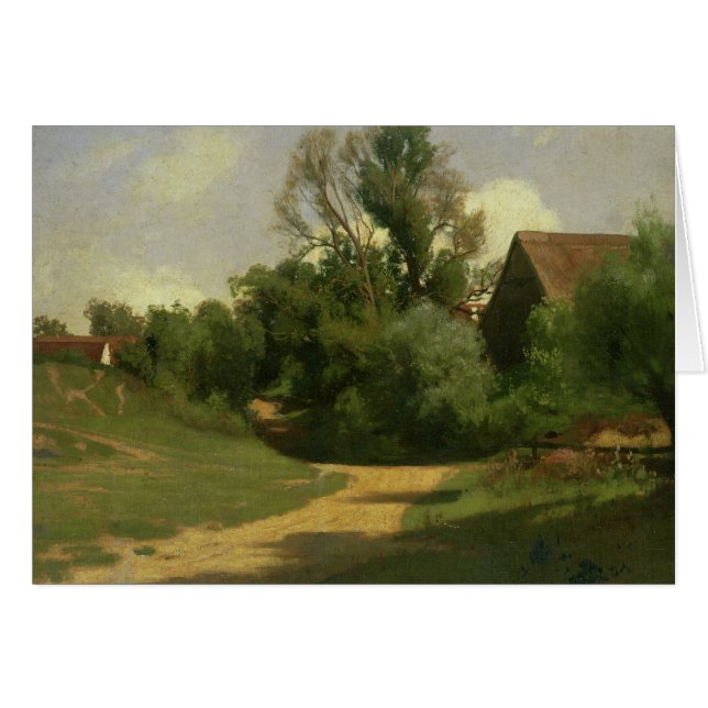 Landskap nära Oberaudorf Hälsningskort (Framsidan Horizontal)