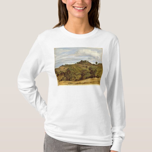 Landskap nära Olevano, 1822 Tee Shirt (Framsida)