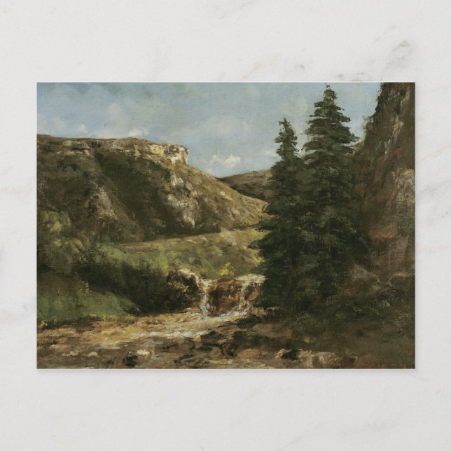Landskap nära Ornans, 1858 Vykort (Framsida)
