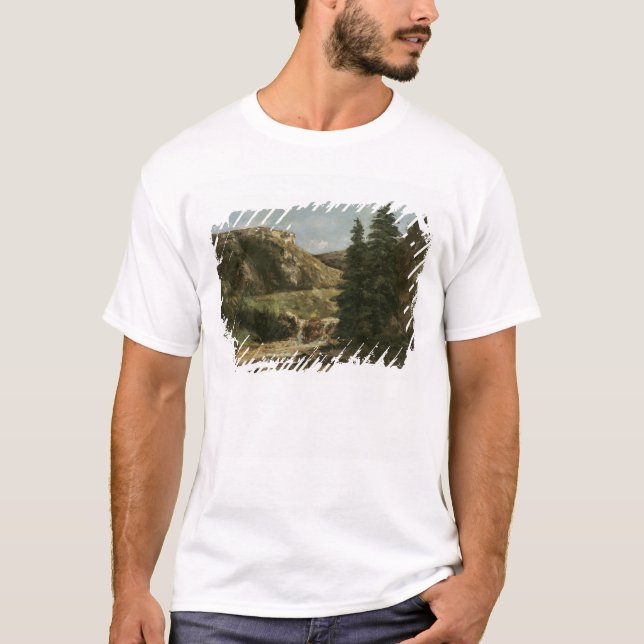 Landskap nära Ornans, c.1858 Tee Shirt (Framsida)