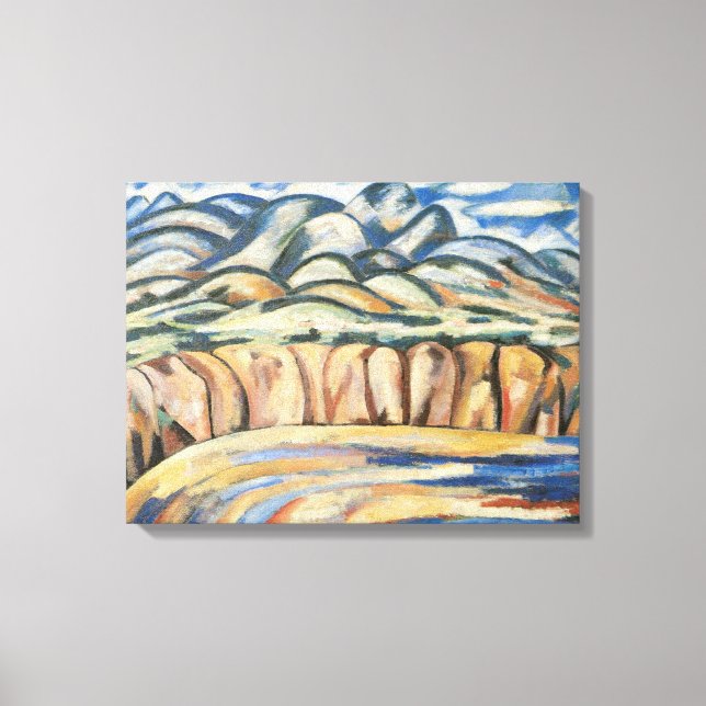 Landskap, New Mexico av Marsden Hartley, Fin konst Canvastryck (Framsida)
