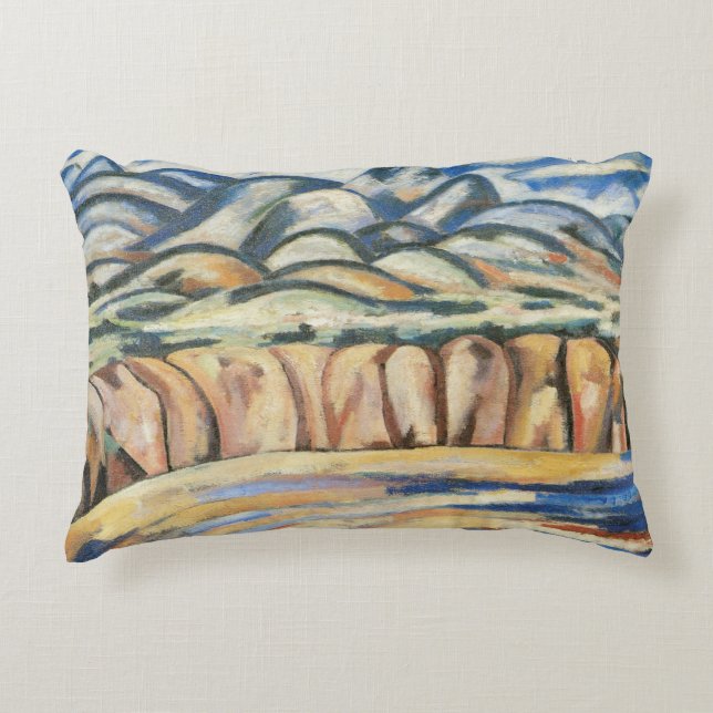 Landskap, New Mexico av Marsden Hartley, Finkonst Prydnadskudde (Framsidan)