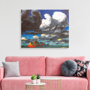 Landskap, norra Friesland Emil Nolde Canvastryck