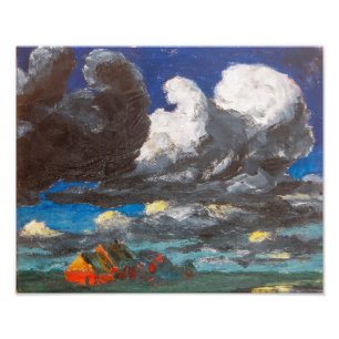 Landskap, norra Friesland   Emil Nolde   Fototryck