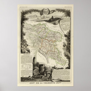Landskap och skogen poster