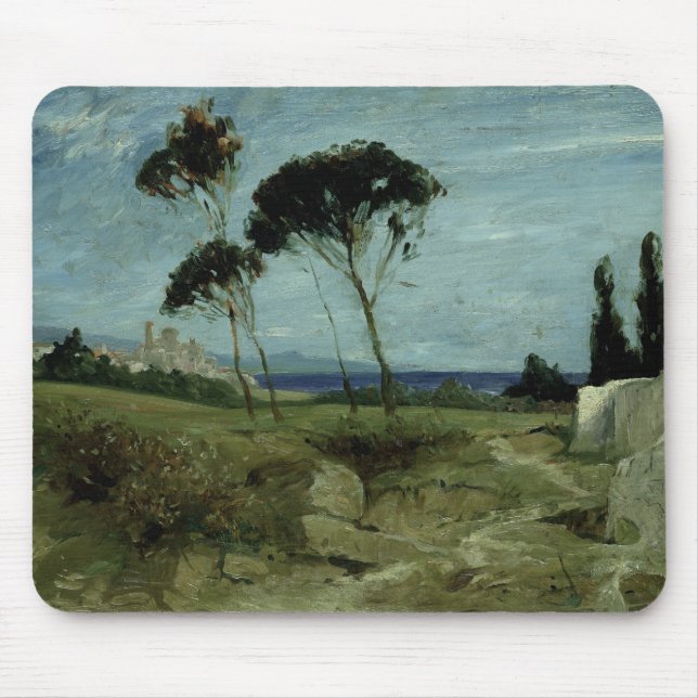 Landskap på Nettuno, 1887 Musmatta (Framsidan)