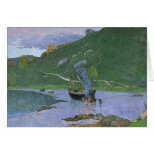 Landskap på Pont-Aven, c.1893-94 Hälsningskort
