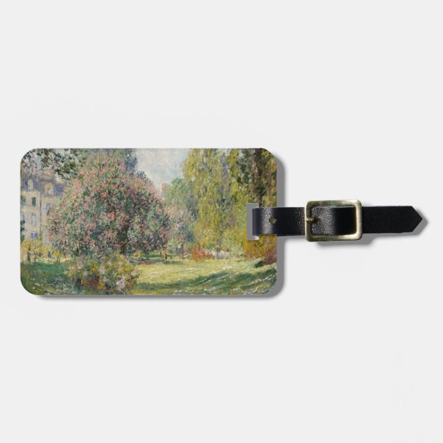 Landskap: Parc Monceau - Claude Monet Bagagebricka (Horisontell Framsida)