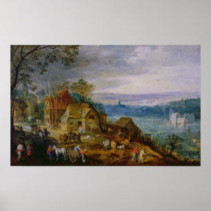 Landskap platsen poster