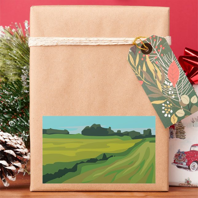 Landskap Rektangulärt Klistermärke (Skapare uppladdad)