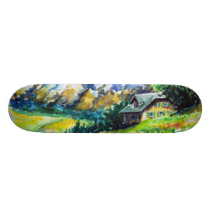 Landskap Skateboard Bräda 19,5 Cm